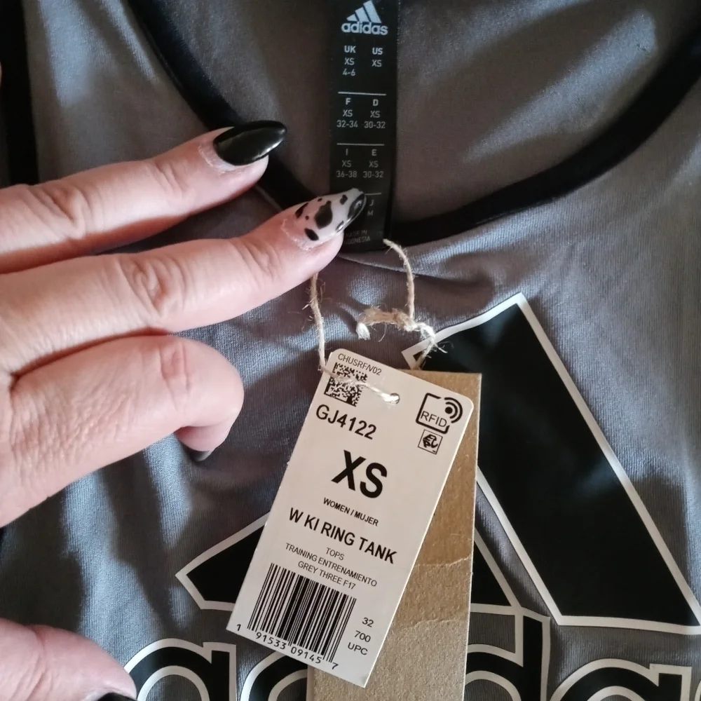 Adidas New Ringer Graphic Tank Top. Size XS. - Picture 7 of 12